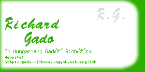 richard gado business card